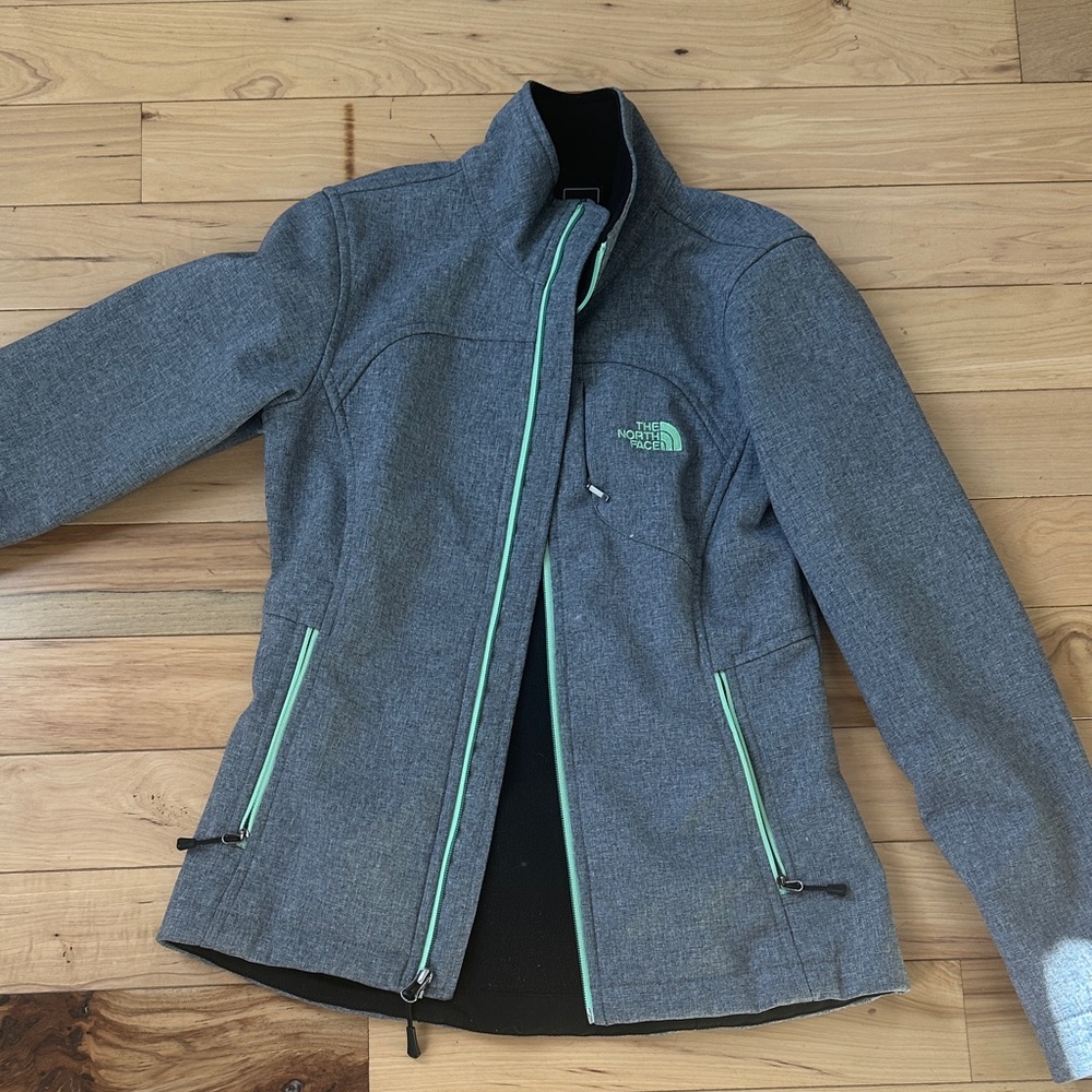 The North Face Women's Gray and Mint Jacket